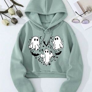 Ghost Crop Hoodie 👻